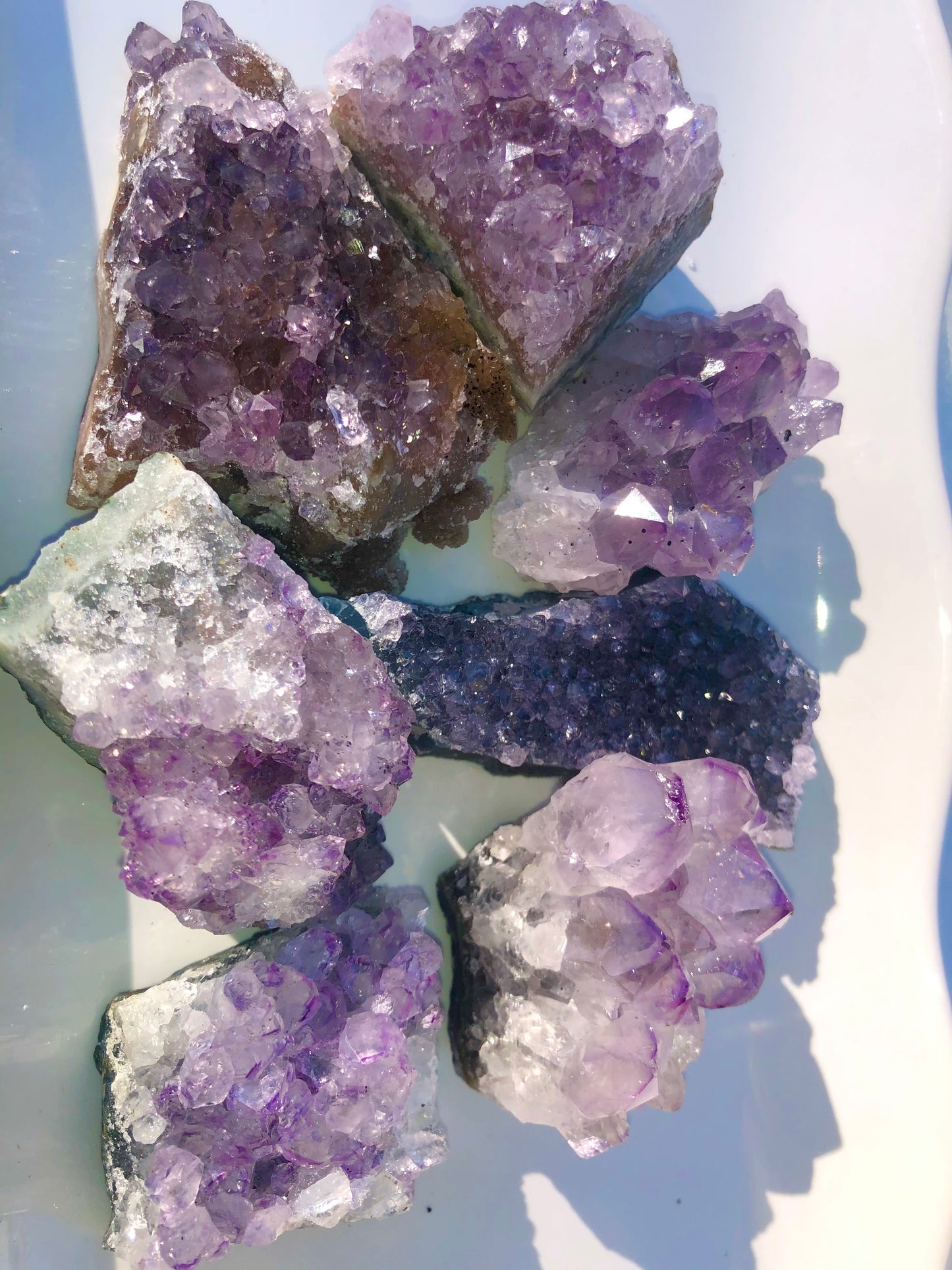 Flat Amethyst Druzy Crystal